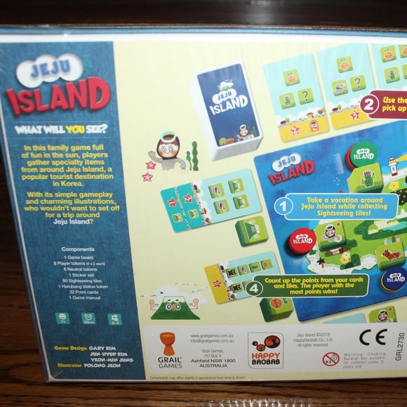 3/$28❤️JEJU ISLAND See The Sea game Grail Games 2016 Happy Baobab Korea - Picture 3 of 3